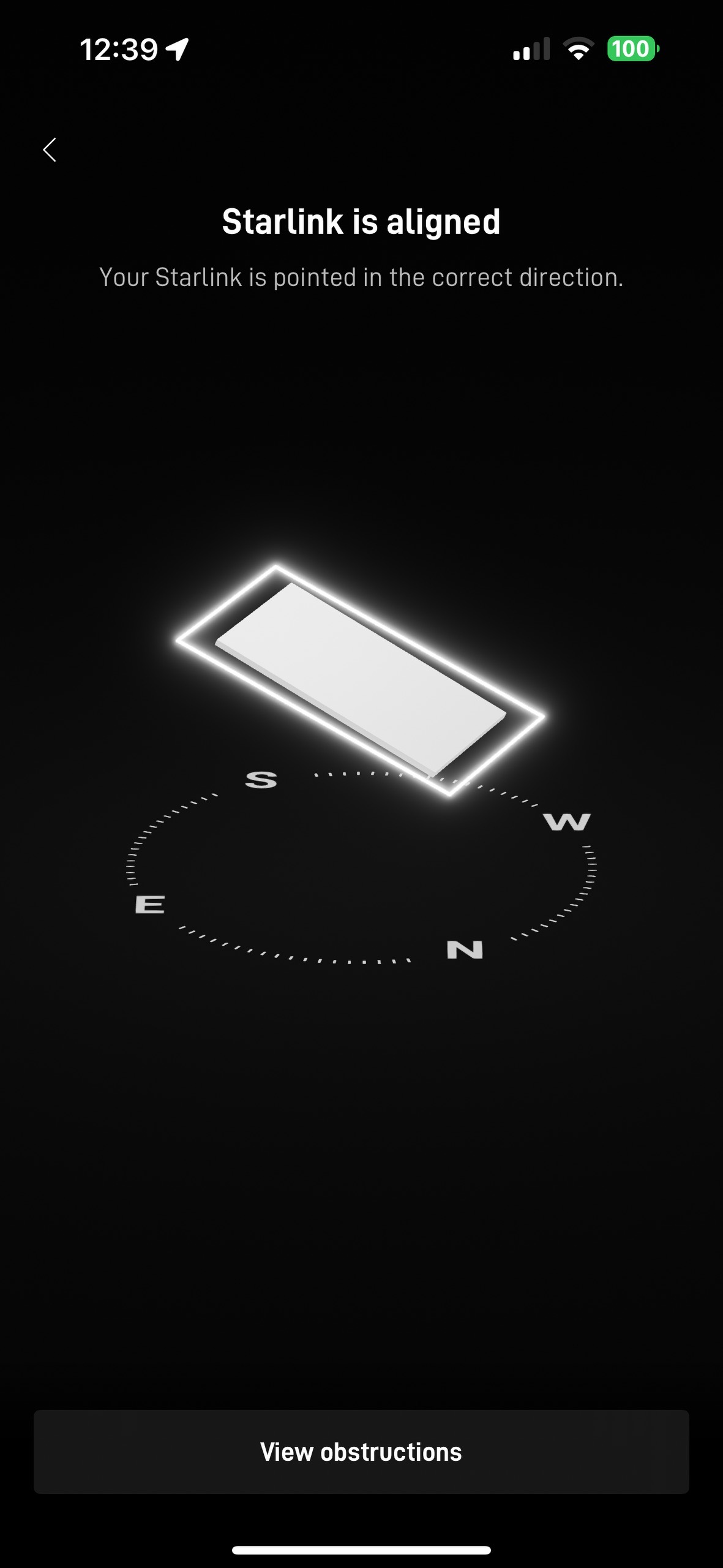 Starlink alignment test Forest Grove OR