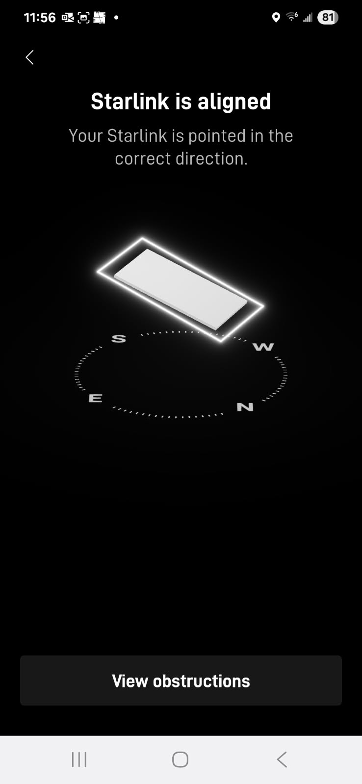 Starlink alignment test in Jefferson City MO