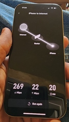 Starlink Speed Test Rimrock AZ