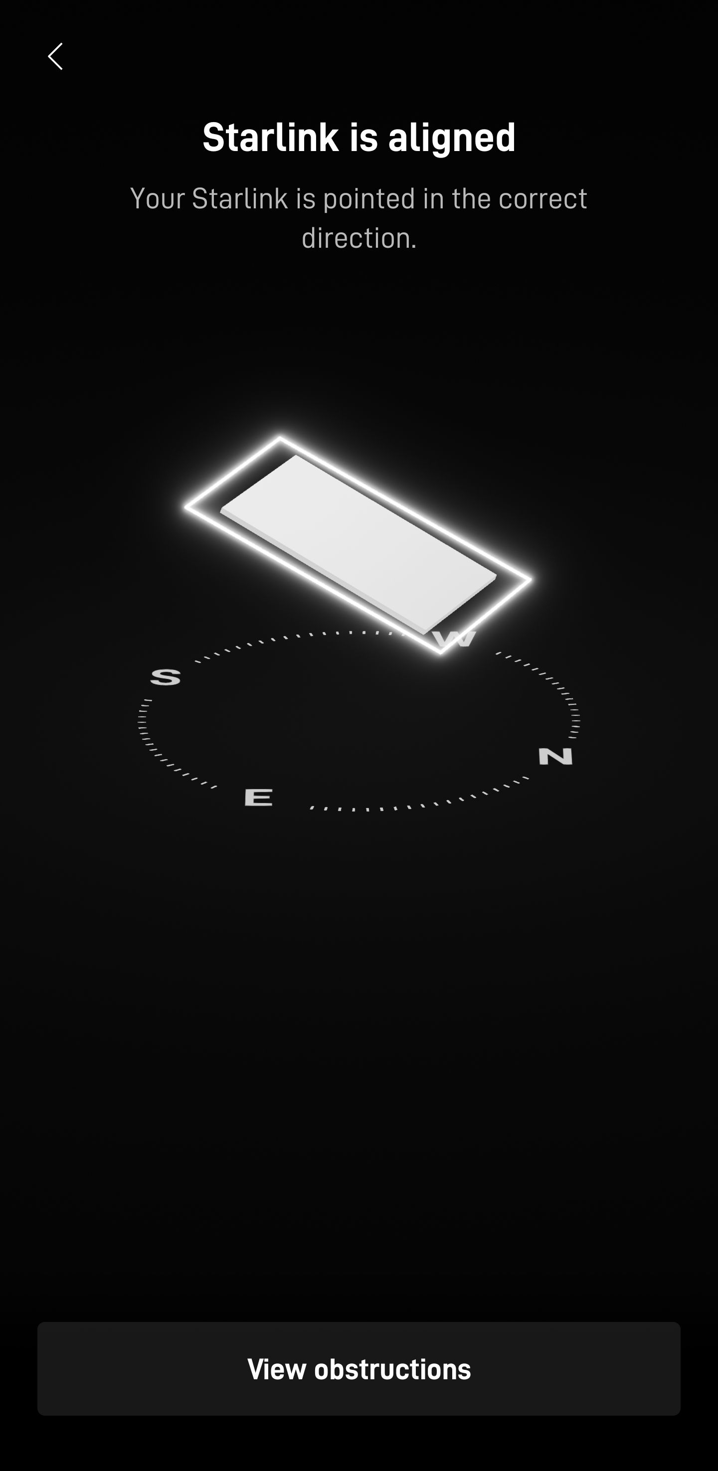 Starlink alignment test El Paso TX