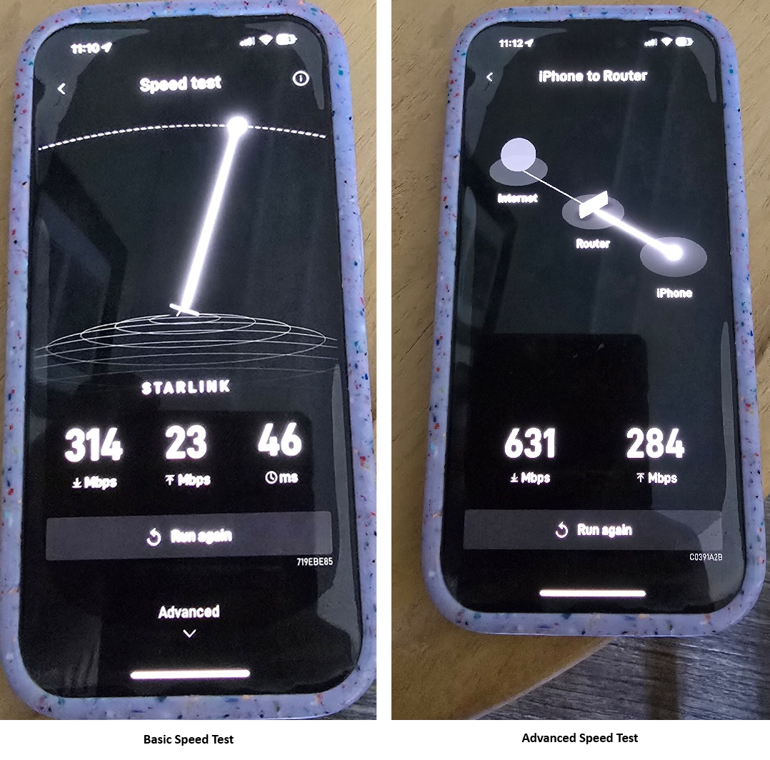 Starlink Speed Tests El Paso TX
