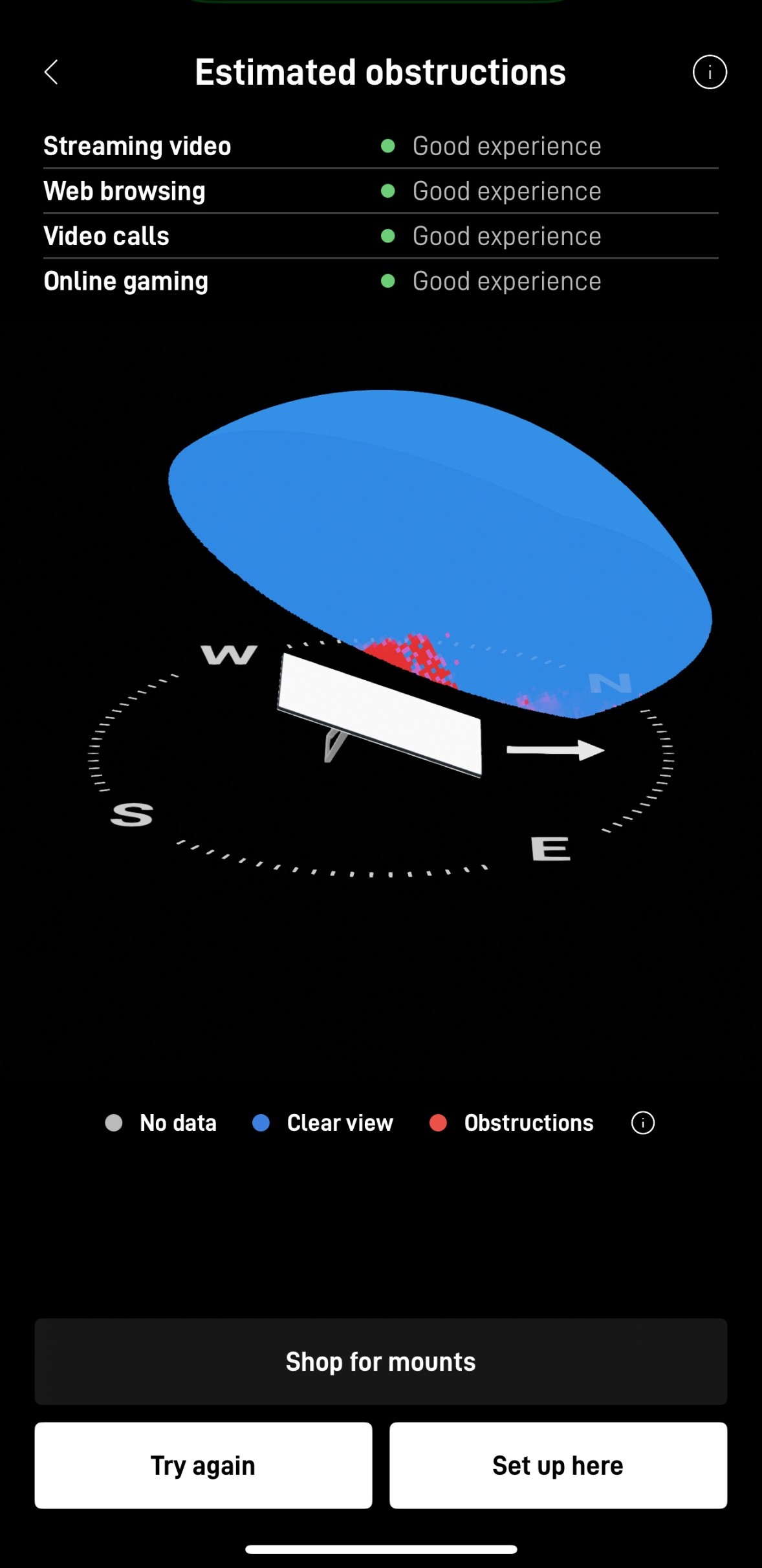Starlink Obstructions Test Longwood FL