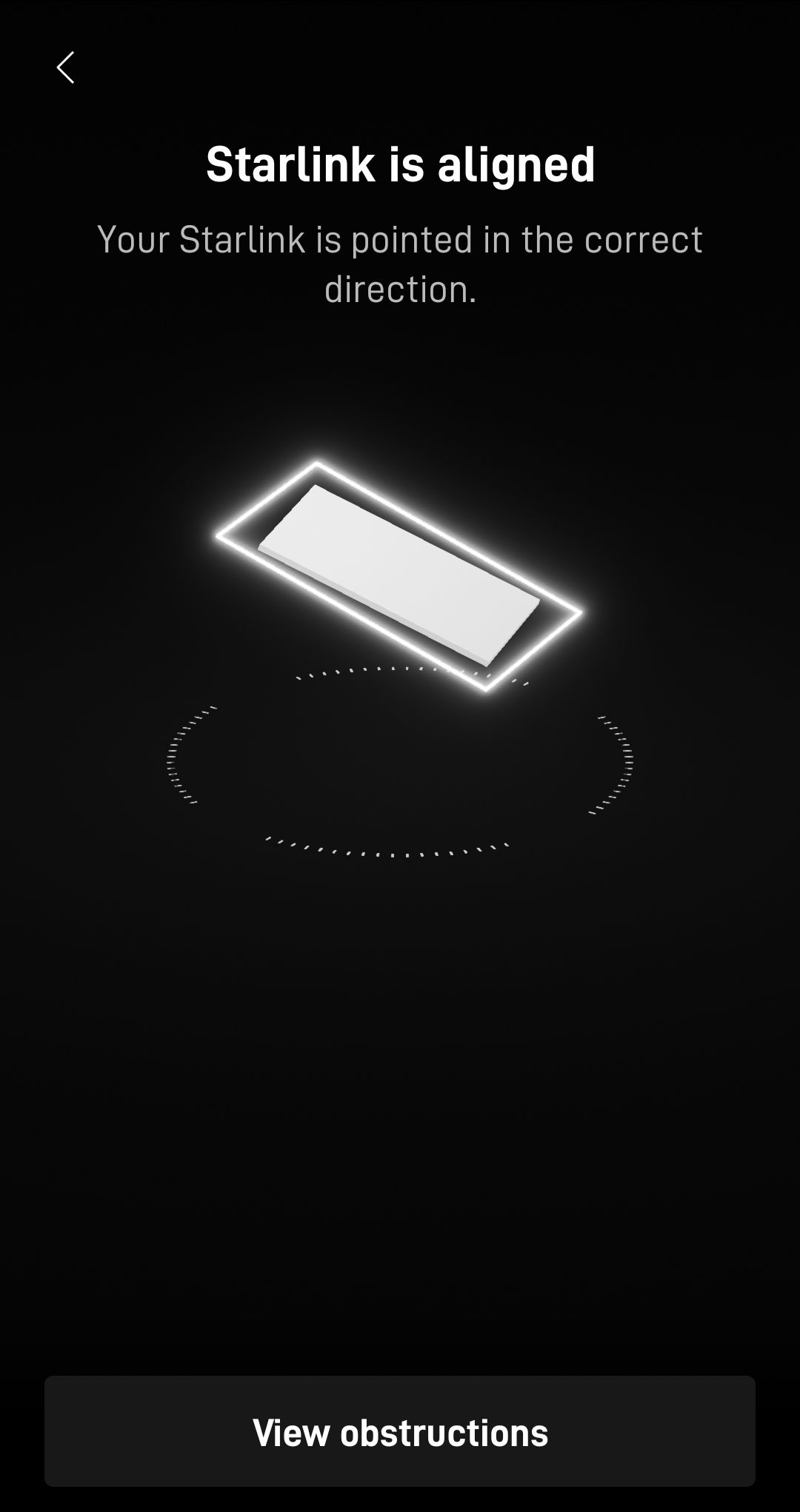 Starlink alignment test Springdale AR