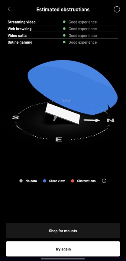 Starlink Obstructions Test Klamath Falls OR