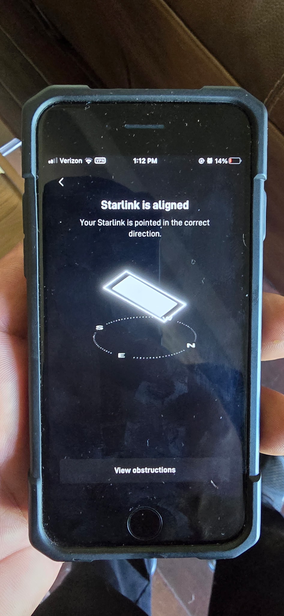 Starlink alignment test in West Monroe LA