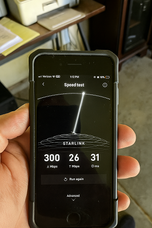 Starlink speed tests West Monroe LA