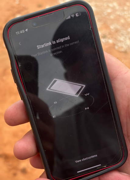 Starlink Alignment test Yukon OK