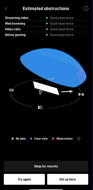 Starlink Obstructions Test Hopkinsville KY