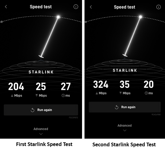 Starlink speed tests Hopkinsville KY