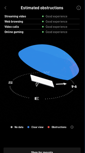 Starlink obstructions test Belen NM