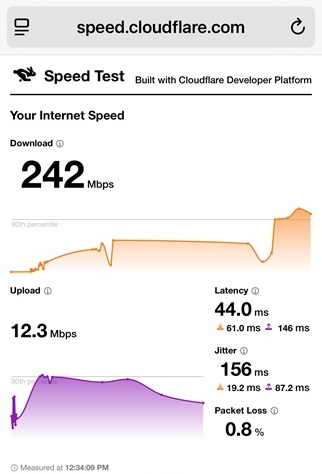 Starlink Speed test Chattanooga TN