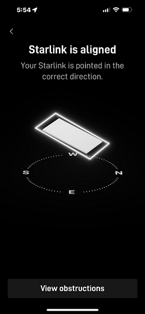 Starlink Alignment test Kannapolis NC