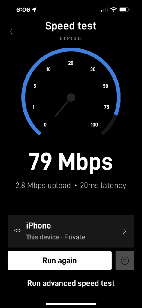Starlink Speed test Kannapolis NC