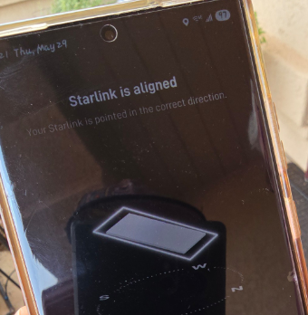 Starlink alignment test Sierra Vista AZ