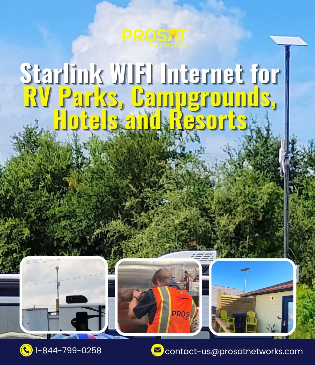 Starlink RV parks resorts campgrounds