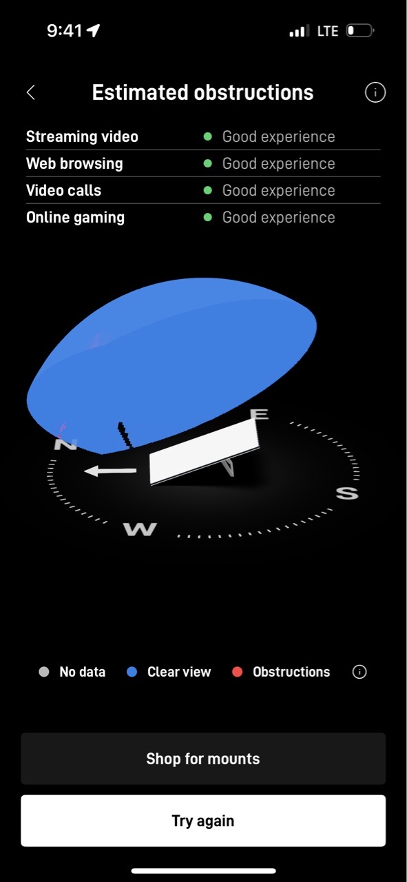 Starlink Obstructions Test