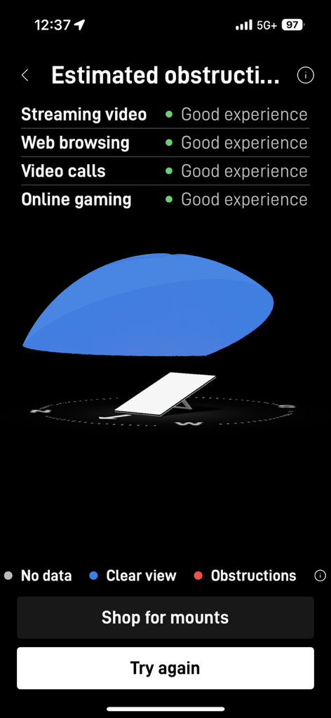 Starlink Installation Woodland Hills CA Obstructions Test