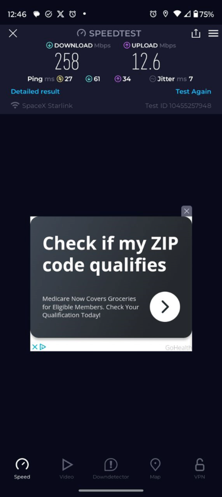 Starlink Speed Test Hammond IN