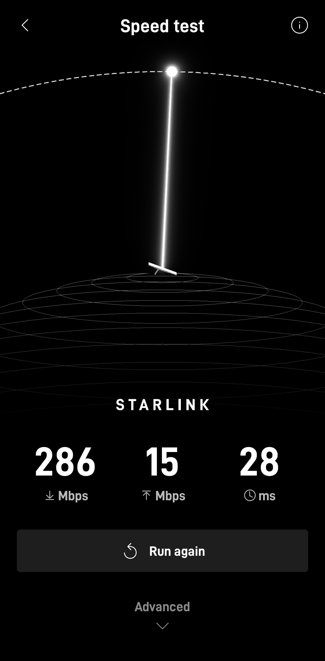 Starlink internet speed test Keller TX