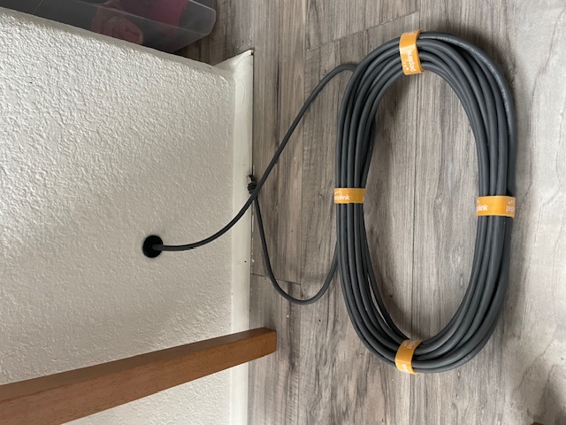 Cable passthrough indoor