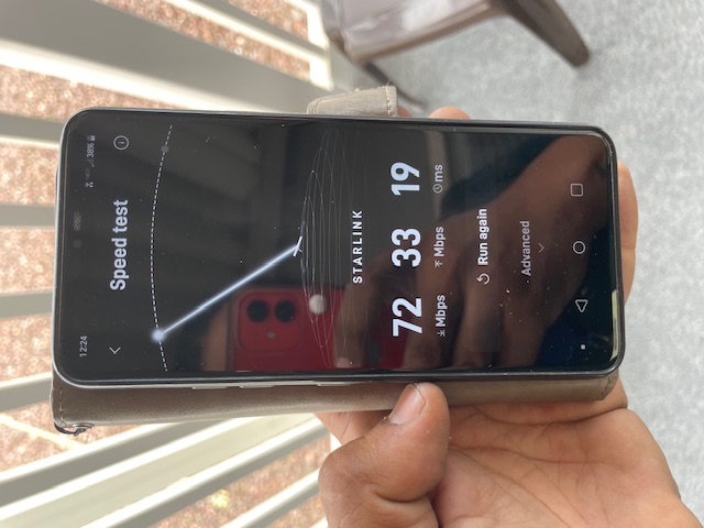 Starlink Speed test 1