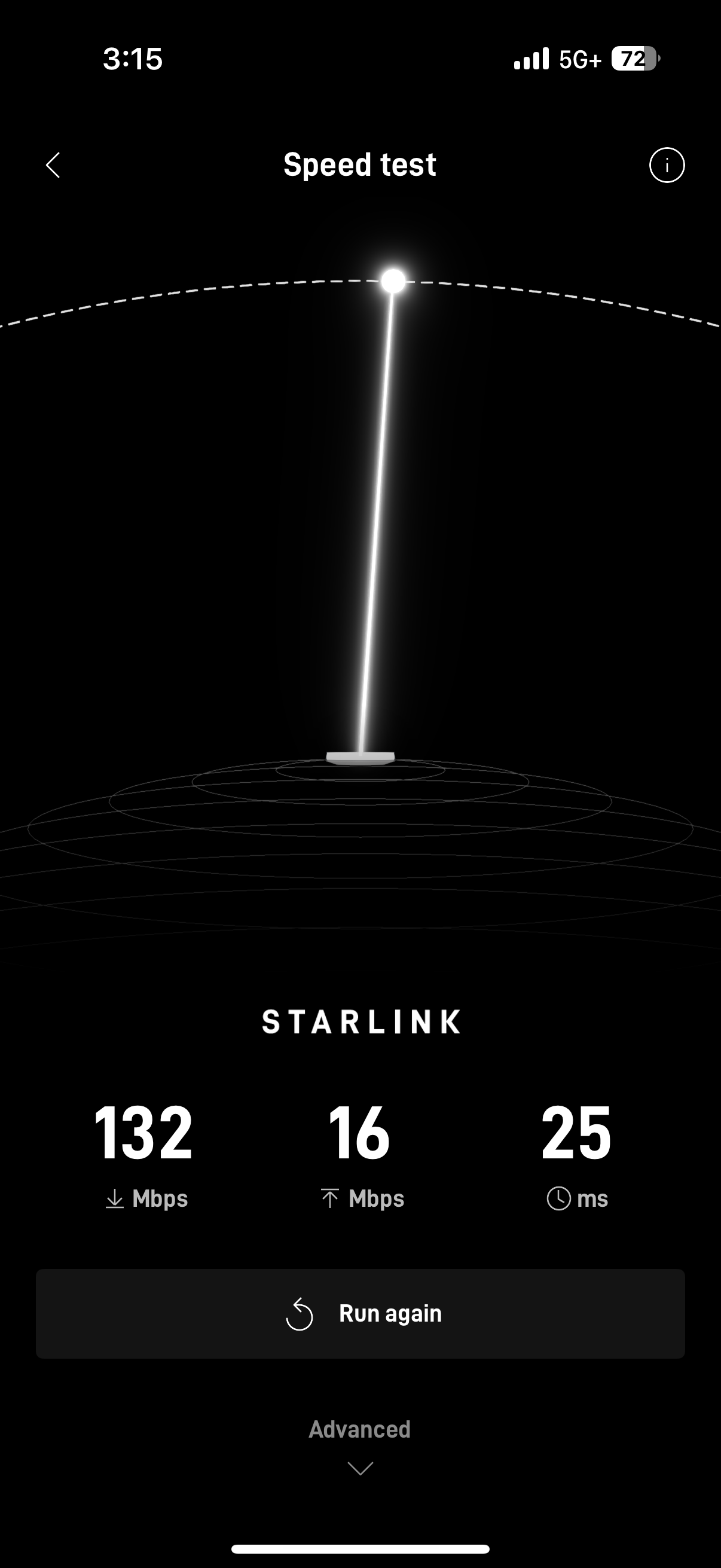Starlink speed test 1 Hollywood FL