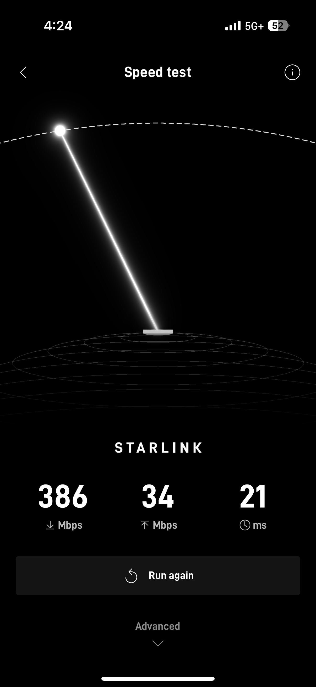 Starlink speed test 3 Hollywood FL