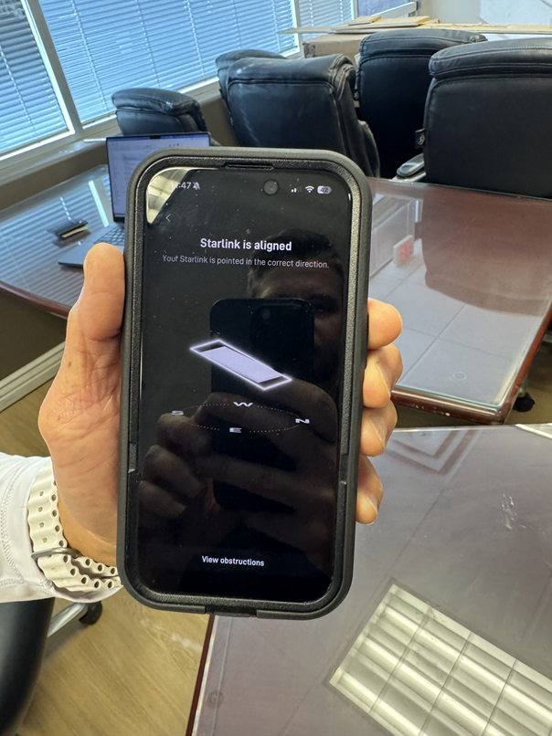 Starlink alignment test Phoenix AZ