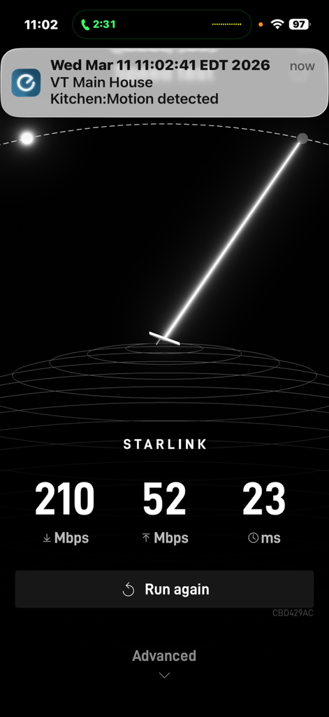 Starlink speed test Miami FL
