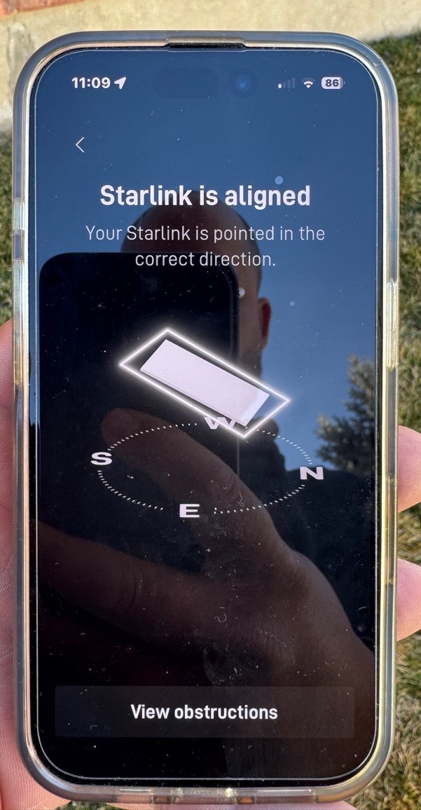 Starlink alignment test Salt Lake City UT