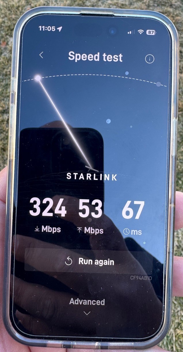 Starlink speed test Salt Lake City UT