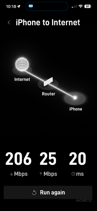 Starlink speed test Conway SC