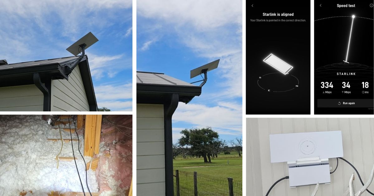 Starlink installation in San Angelo Texas