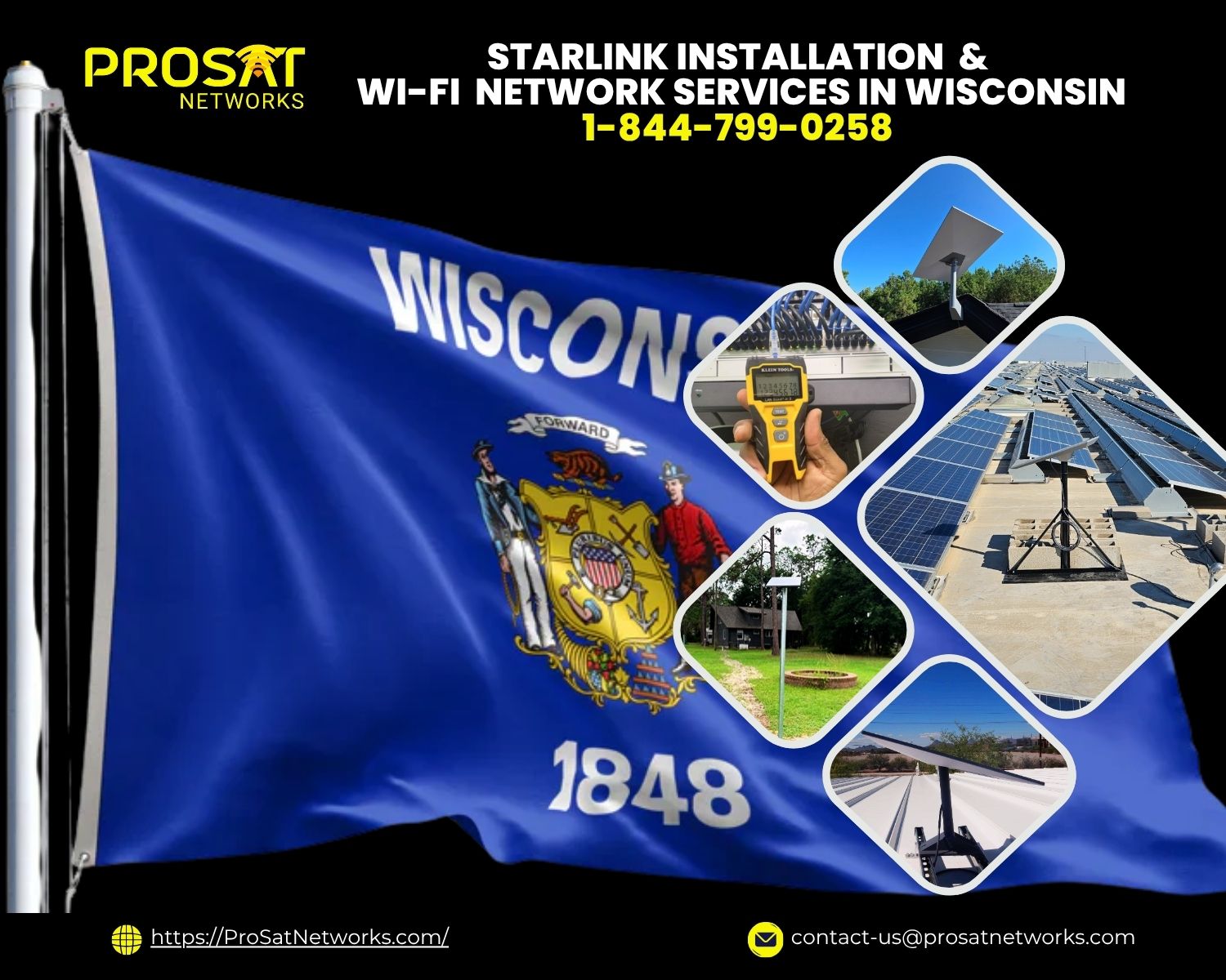 Starlink installers near Wisconsin Rapids Wisconsin