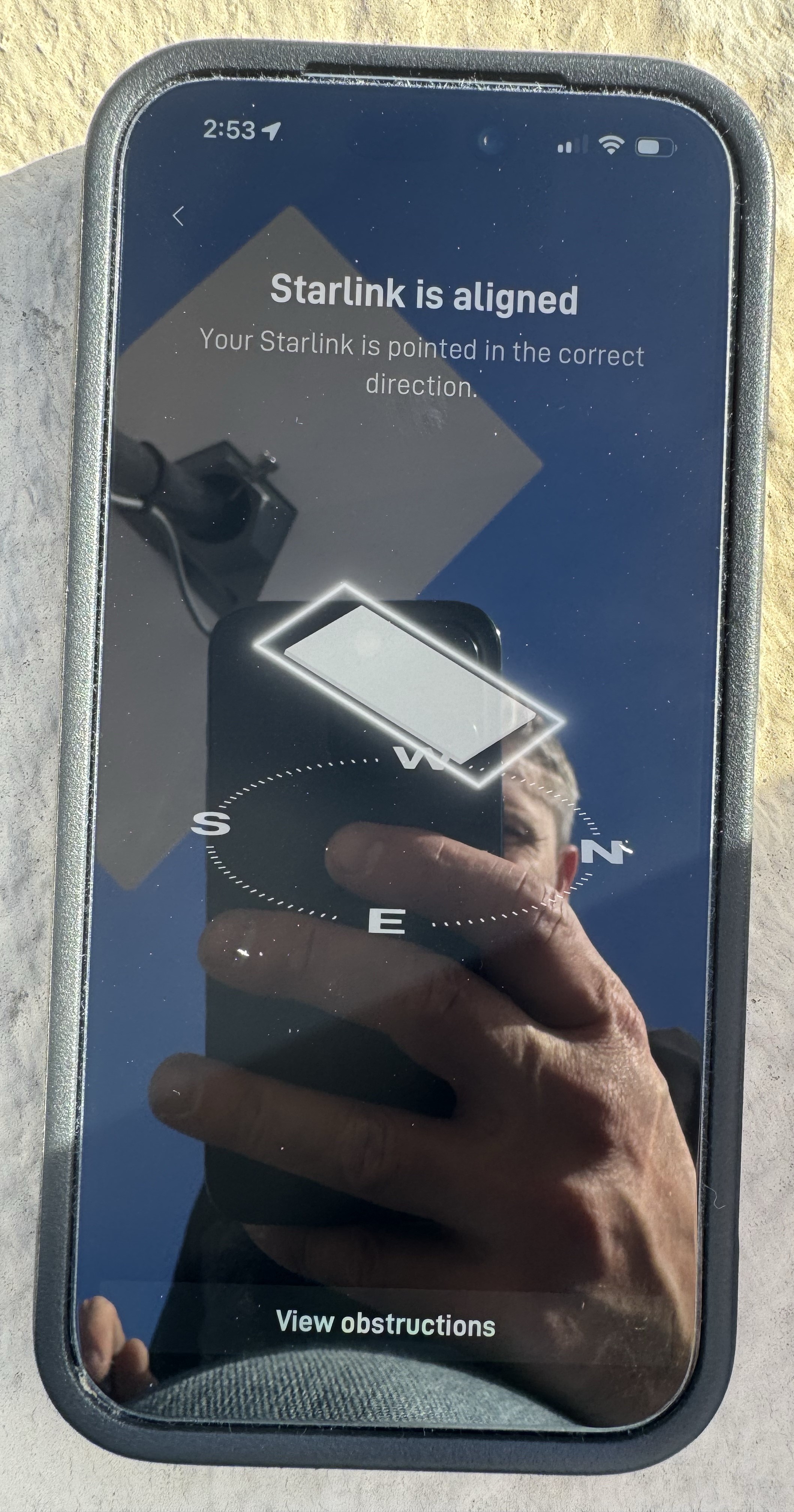 Starlink alignment test in Scottsdale AZ