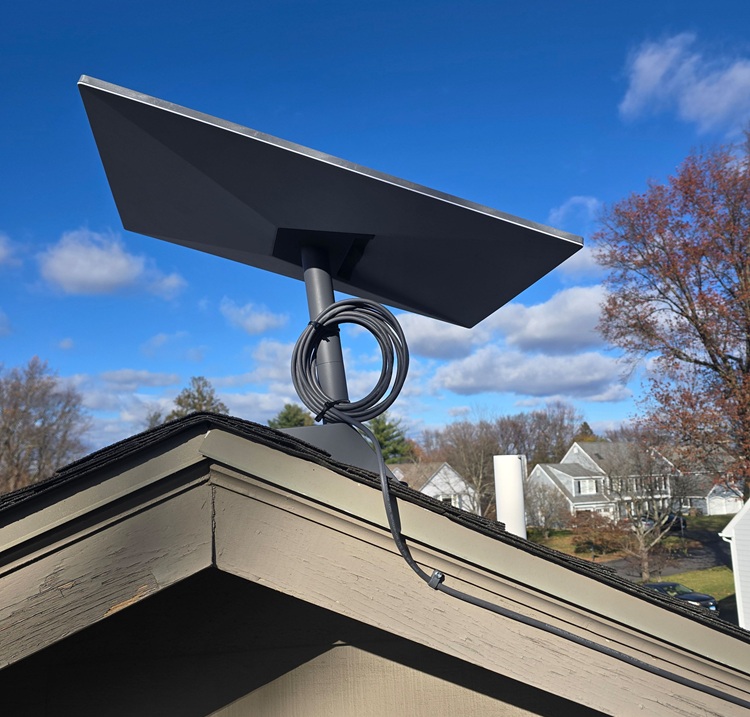 Starlink dish installation in Stamford CT