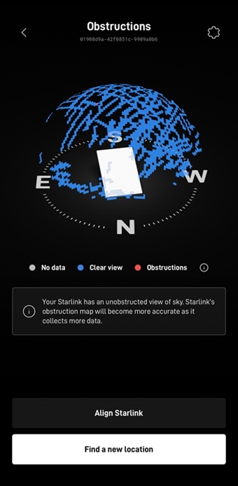 Starlink Obstruction Test in Knik-Fairview AK