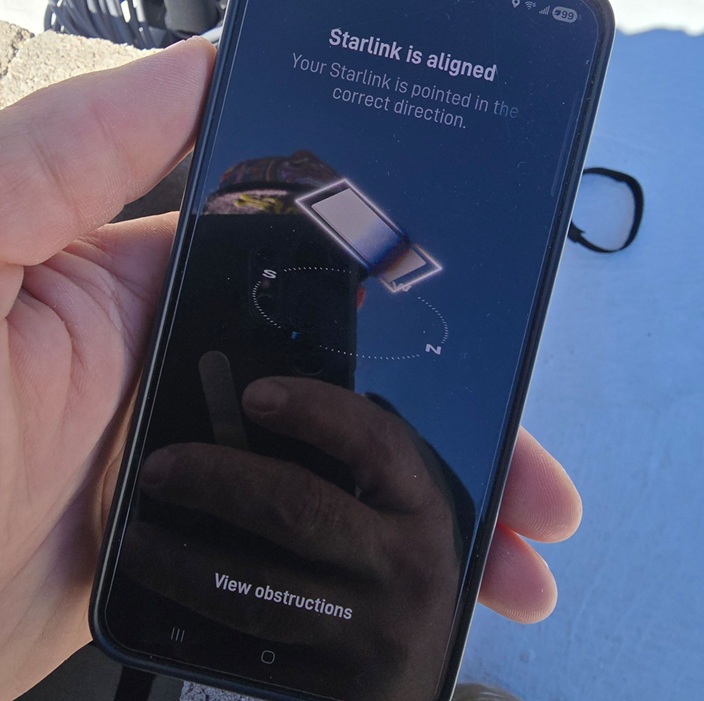 Starlink alignment test Goodyear AZ