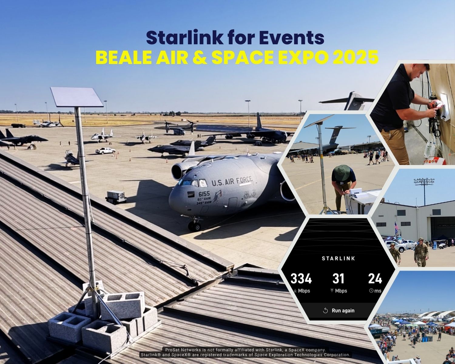 ProSat Networks as Sponsor at Beale Air Show 2025