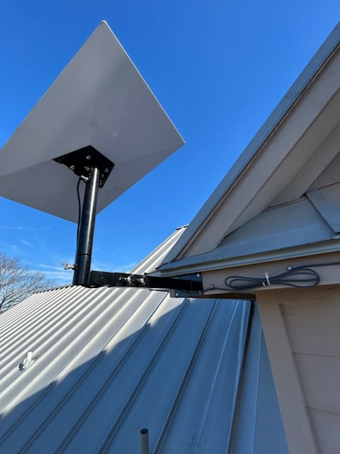 Starlink dish installation in Hingham MA