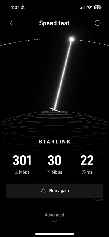 Starlink speed test Tucson AZ