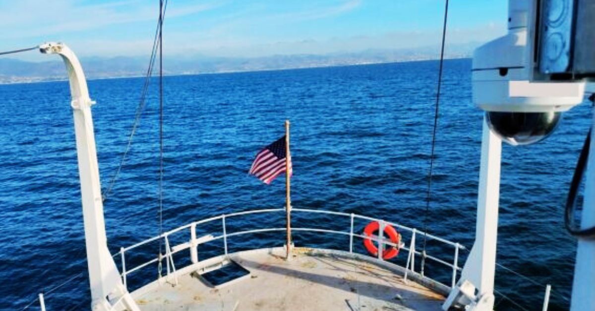 Starlink maritime installation streaming cameras