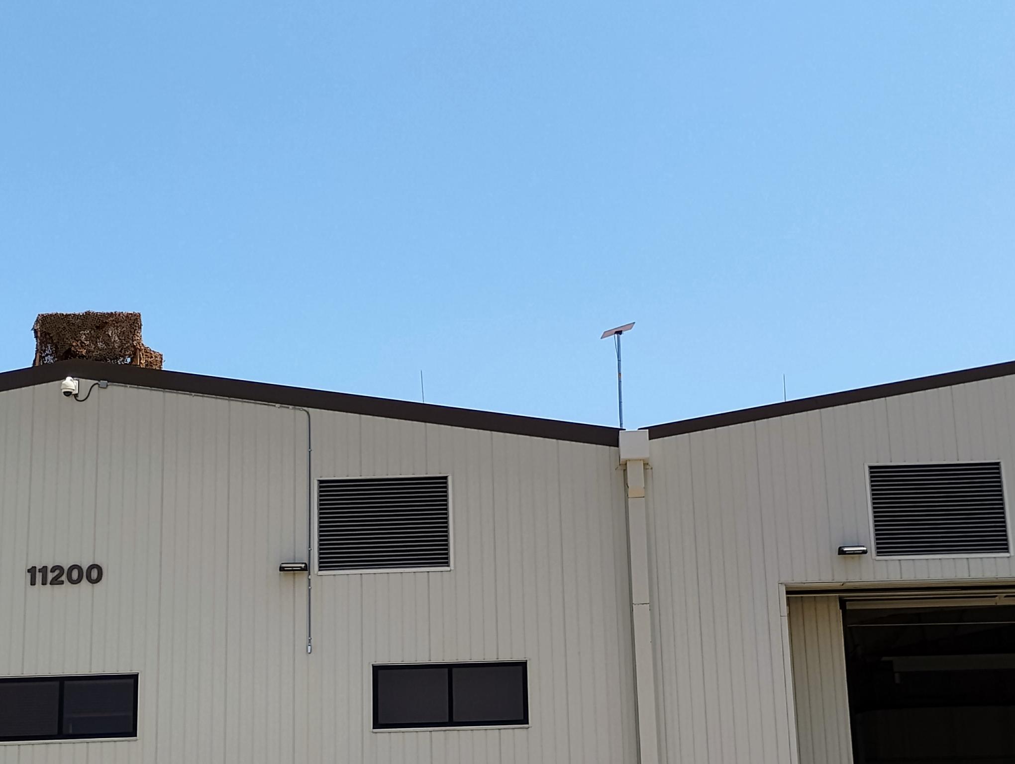 Starlink installation airplane hangars