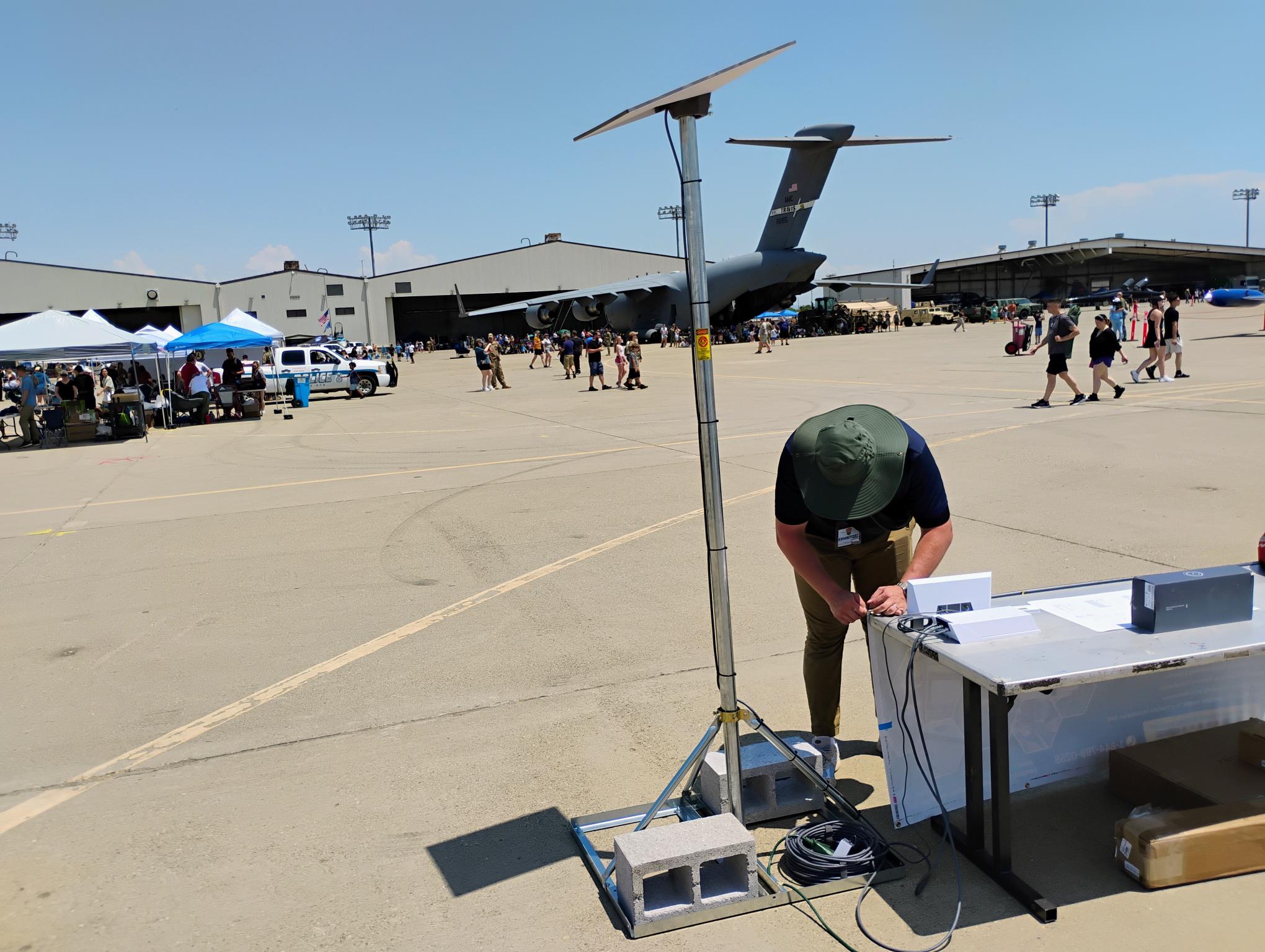 Starlink for Large Events, Beale AFB Air Show 2025 setup