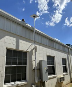 Custom long wall mount Starlink business installation