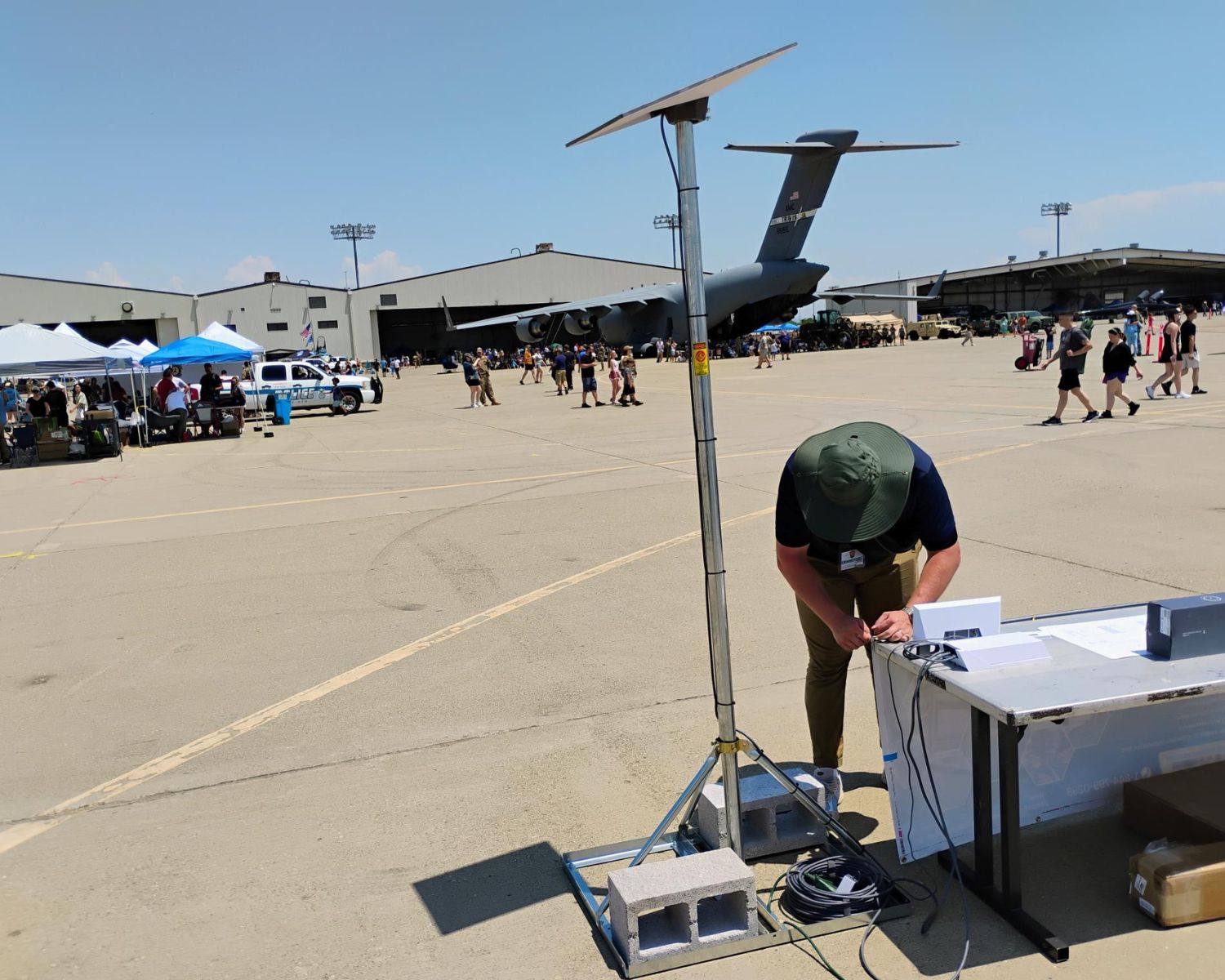 Starlink Installation Services for Airplane Hangars