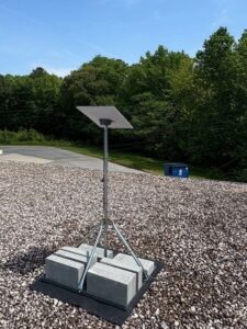 Starlink installation commercial business non-penetrating rooftop mount