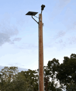 Starlink Long Pole-Post Mount Installed