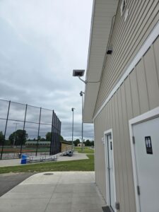 Starlink Performance Gen2 installation at a baseball park