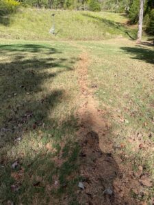 Starlink installation with cable trenching